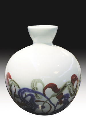 白明 “三色釋葉”