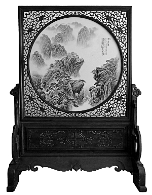 《桃源春意》(瓷板畫) 曾糧