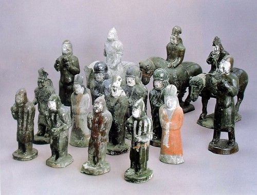 北魏釉陶彩繪俑 山西大同出土